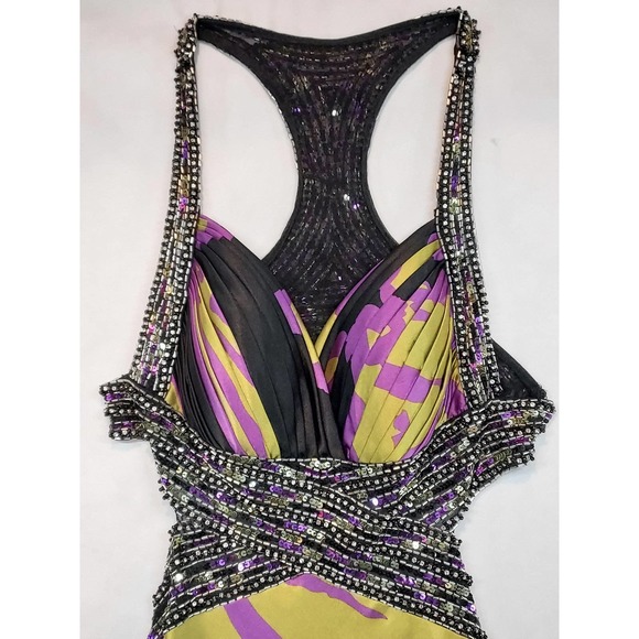 Dave & Johnny Full Length Backless Maxi Gown Size 5/6 - Picture 5 of 10